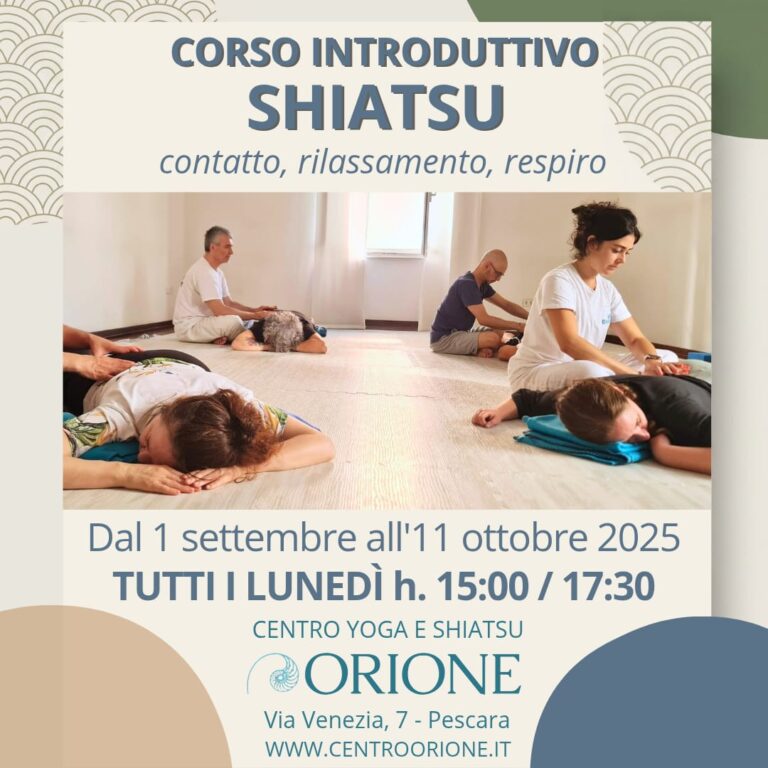 Corso Introduttivo di Shiatsu a Pescara - e Basi per il Rilassamento del Corpo